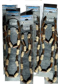 12 Packs of Panama Jack hemp wood bead necklace & bracelet sets