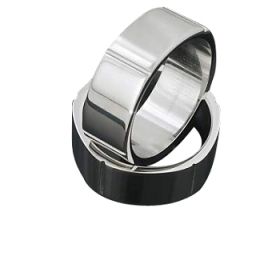 Men's 316L Stainless Steel Five Side 8 mm Band Ring