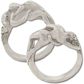 Sterling Silver Kama Sutra Lover Foreplay Ring