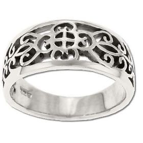 Sterling Silver Filigree Moorish Design Ring