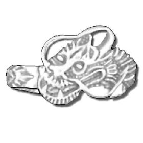Sterling Silver Dragon Head Ring
