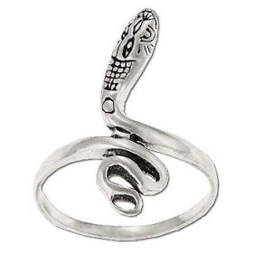 Sterling Silver Men's Snake Ring