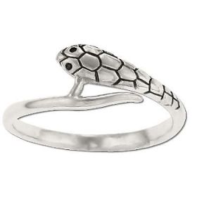 Sterling Silver Unisex Snake Ring
