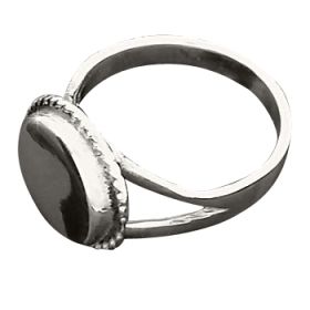 Sterling Silver 925 Rope Edge Engraveable Cap Ring