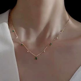 St. Patrick's Day Elegant Chain Necklace Festival Jewelry Pendant Necklace For Women & Girls