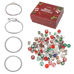 Christmas Alloy Drip Oil Beads Jewelry Set