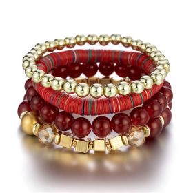 Simple Style Beads Multilayer Bracelets Boho Beaded Bracelets Jewelry Accessories Jewelry (style: Style-B)