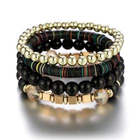 Simple Style Beads Multilayer Bracelets Boho Beaded Bracelets Jewelry Accessories Jewelry (style: Style-C)
