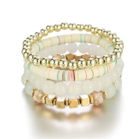 Simple Style Beads Multilayer Bracelets Boho Beaded Bracelets Jewelry Accessories Jewelry (style: Style-D)