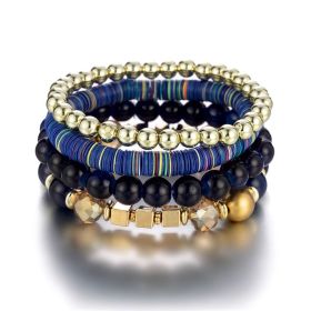 Simple Style Beads Multilayer Bracelets Boho Beaded Bracelets Jewelry Accessories Jewelry (style: Style-E)