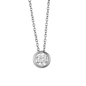 Tewiky Diamond Necklaces for Women; Dainty Gold Necklace 14k Gold Plated Long Lariat Necklace Simple Gold CZ Diamond Choker Necklaces for Women T (Color: Silver)
