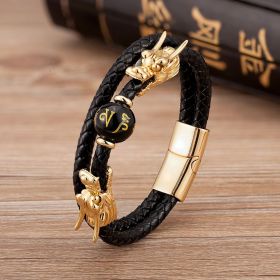 Personalized Stainless Steel Buckle Jewelry (Color: Gold, style: A)