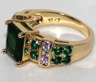 Jewelry Personalized Black Gold White Opal Colorful Ring (Color: Gold, size: number 10)