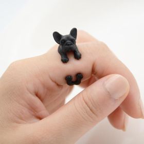 Animal Wrap Ring Fashion Jewelry (Color: Black)
