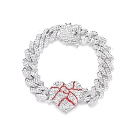 Jewelry Design Sense Love Bracelet Heavy Industry (Color: Silver bracelet)