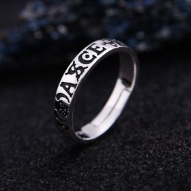 Jewelry Silver Solid Color Unisex Plating Ring (Color: Fire Fist)