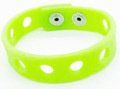 Fashion Silicone Hole Bracelet Jewelry (Color: Light Green)