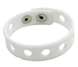 Fashion Silicone Hole Bracelet Jewelry (Color: White)