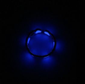 Peach Heart Luminous Love Personality Ring Jewelry (Color: Purple, size: Adjustable)