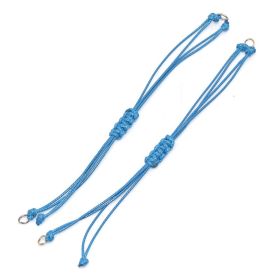 DIY Jewelry Accessories Material Adjustable Hand Rope Korean Wax Thread (Color: Lake blue)
