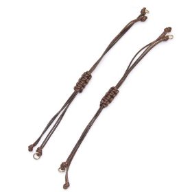 DIY Jewelry Accessories Material Adjustable Hand Rope Korean Wax Thread (Color: Brown)