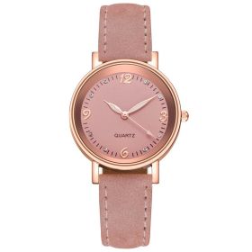 Glow In The Dark Watch Women Belt Casual Fashion (Color: Pink)
