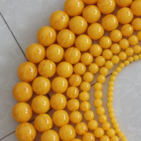 Beeswax Round Beads 6mm-20mm Loose Buddhist Beads Jewelry (Color: 10mm 36pcs beads)
