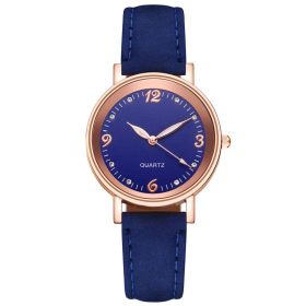 Glow In The Dark Watch Women Belt Casual Fashion (Color: Blue)
