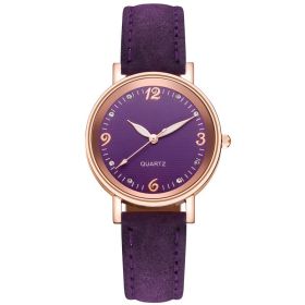 Glow In The Dark Watch Women Belt Casual Fashion (Color: Purple)