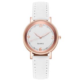 Glow In The Dark Watch Women Belt Casual Fashion (Color: White)