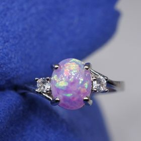 Fashionable Hand Jewelry Ring Women's Auspicious (Color: Purple, size: 9size)