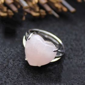 Personality Jewelry Baroque Ring Flower (Color: Pink crystal)
