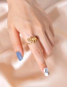 Cute Dinosaur Shape Jewelry For Women Fashion Ring (Color: Gold Rhinoceros, size: Need Gift Box)