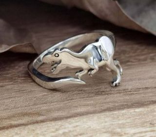 Cute Dinosaur Shape Jewelry For Women Fashion Ring (Color: Tyrannosaurus, size: Need Gift Box)