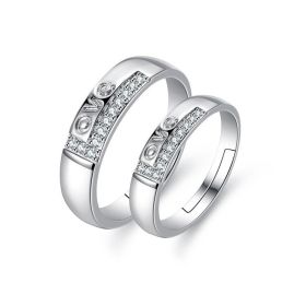 European And American Hand Jewelry Open Couple Ring Female (Color: E058, size: Couple pair)