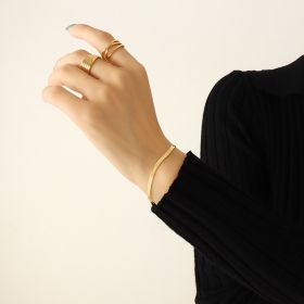 Spicy Girl Necklace Bracelet Jewelry Set (Color: E114 Gold Bracelet)