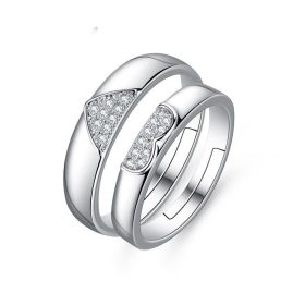 European And American Hand Jewelry Open Couple Ring Female (Color: E056, size: Loose mouth male model)