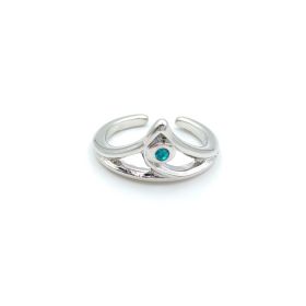 Fashion And Personalized Ring Jewelry (Color: Green, size: Adjustable opening)