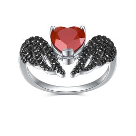 Vintage Jewelry Accessories Designer Natural Color Jewelry Ring (Color: Onyx, size: number 10)