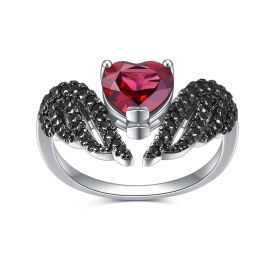 Vintage Jewelry Accessories Designer Natural Color Jewelry Ring (Color: Natural garnet, size: number 10)