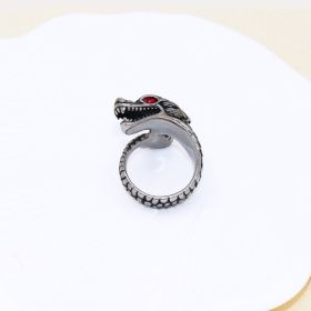 Jewelry Creative Hand Jewelry Vintage Men's Titanium Steel Ring (Color: Style2, size: number 10)