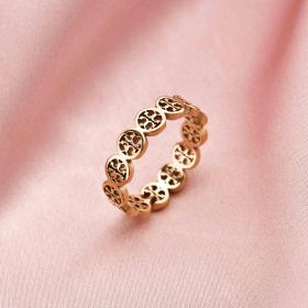 Titanium Steel Ring Men And Women Couple Jewelry (style: 7 Style, size: number 9)