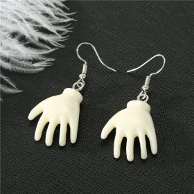 Jewelry Personality Halloween Elf Head Earrings (Color: Hand)