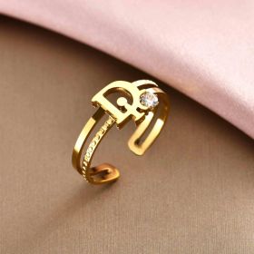 Titanium Steel Ring Men And Women Couple Jewelry (style: 14 Style, size: number 9)