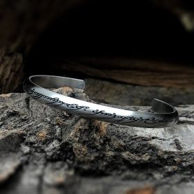 Jewelry Gold Bracelet Men's Retro Trendy Personality (Color: Silver)