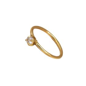 Simple And Colorfast Casting Ring Ring Jewelry (Dimensions: 6, Color: Gold)