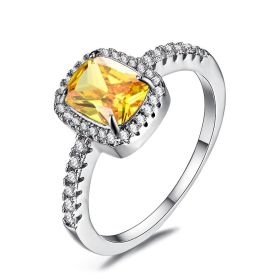 Ring Jewelry Vintage Jewelry Ladies (Color: Yellow)