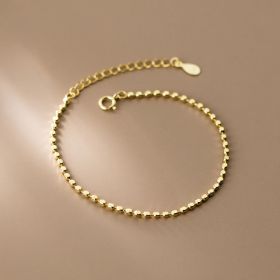 Women's Korean Temperament Simple Sectional Square Geometric Hand Jewelry (Color: Gold)