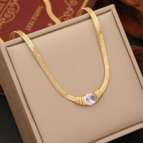 Jewelry Personalized Stainless Steel Necklace Set (Color: Necklace)