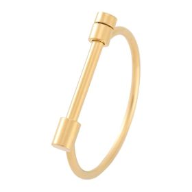 Women's Horseshoe Stainless Steel Bracelet Jewelry (Color: Diamond free gold)